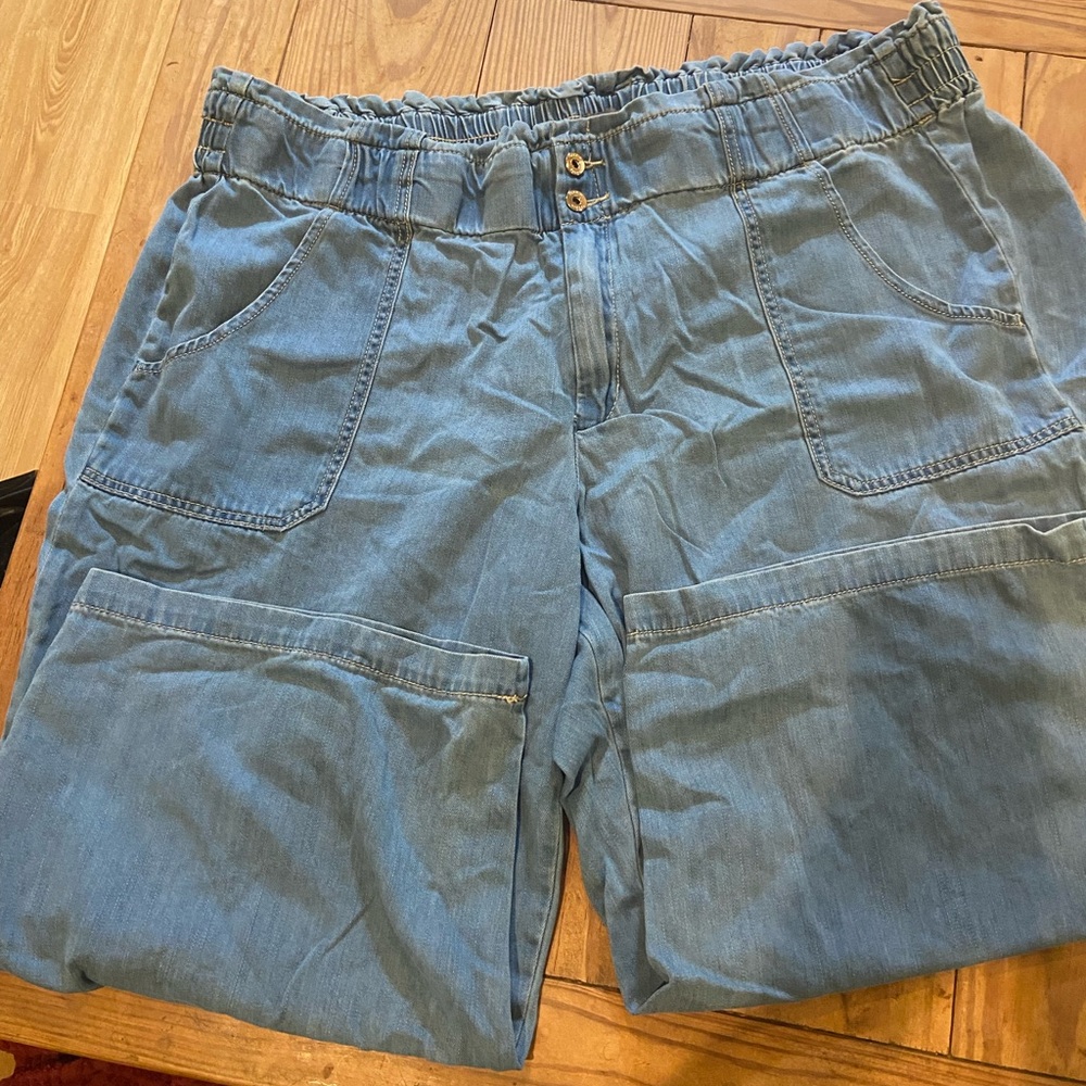 Torrid Blue Ankle & Cropped Wide Leg Jeans